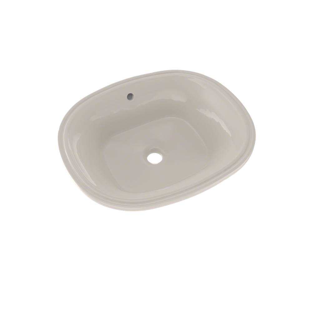 TOTO Maris™ 17-5/8'' x 14-9/16'' Oval Undermount Bathroom Sink with CeFiONtect™, Sedona Beige